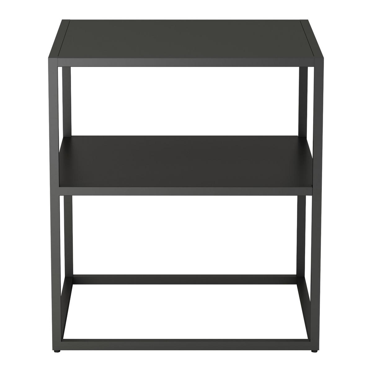 BEISTELLTISCH Raahe - Schwarz, Metall (40/45/50cm) - [en.casa]