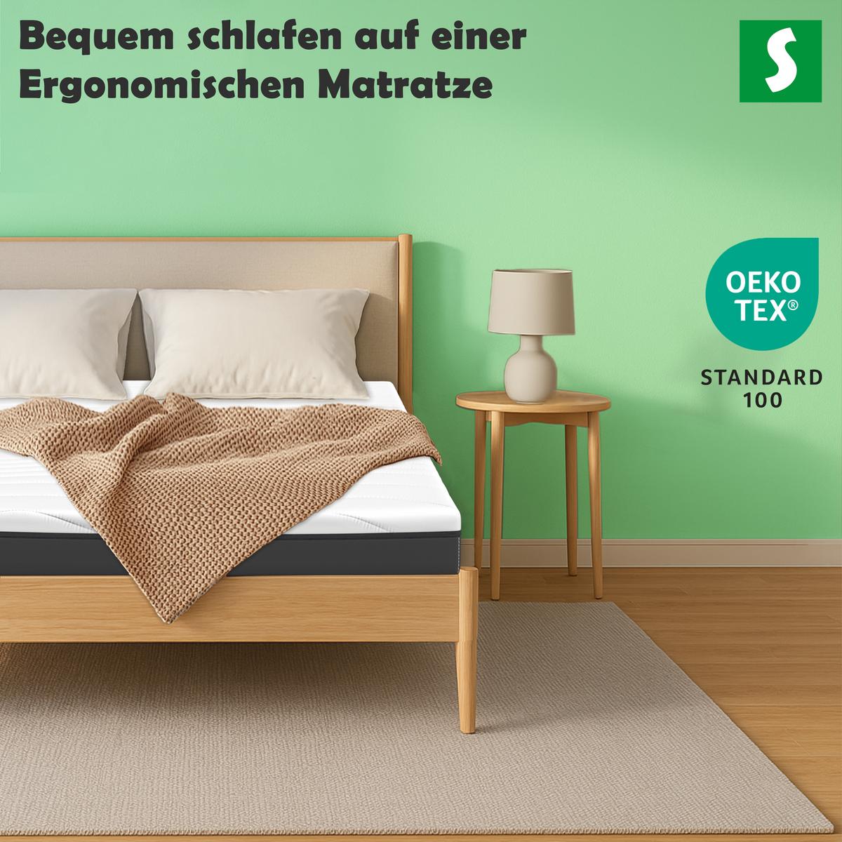 KALTSCHAUMMATRATZE – Ergonomischer Liegekomfort 140x200 cm - Weiß, Textil (140/200cm) - Schlaftroll
