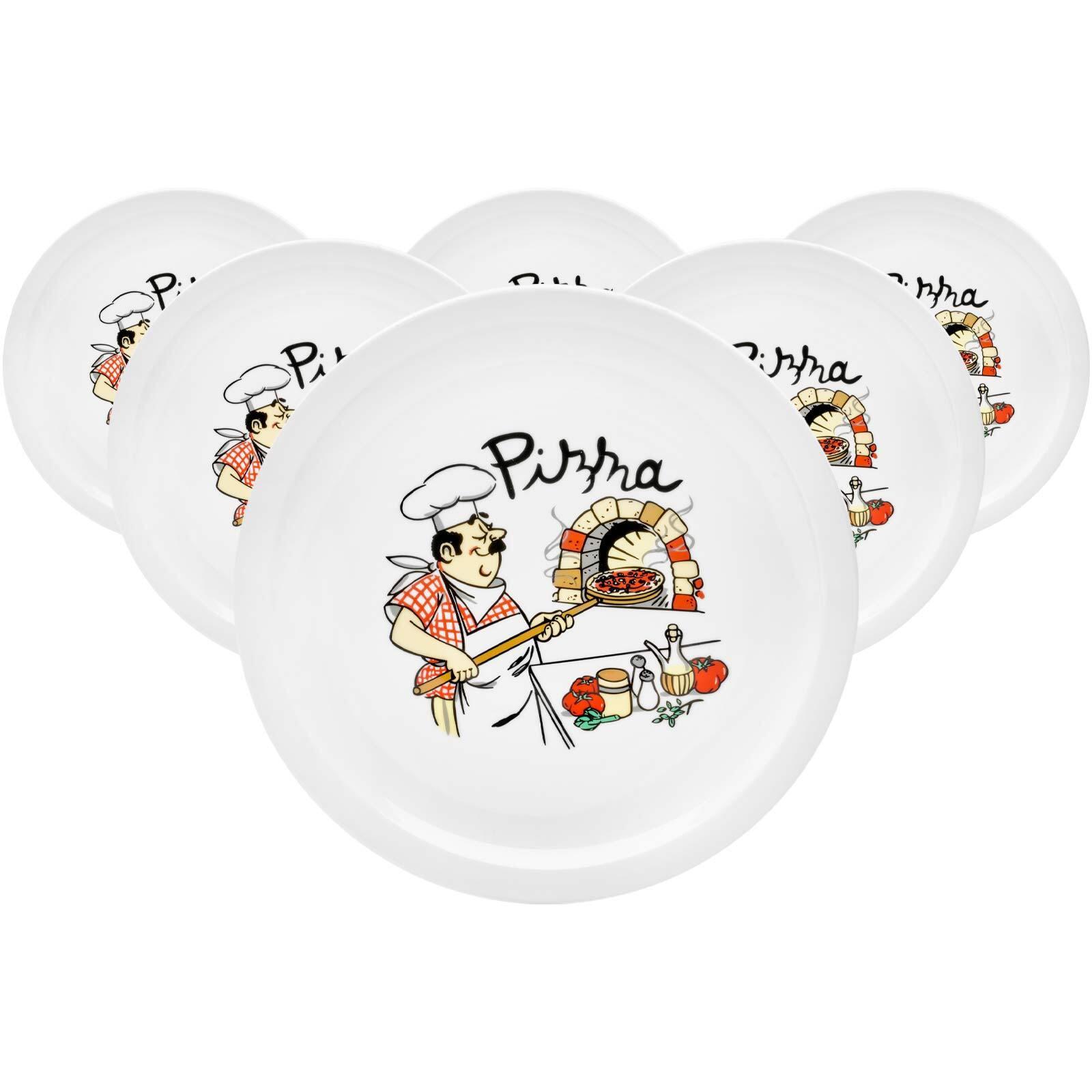 PIZZATELLER Küchenchef bunt ø 30,5 cm 6er Set - Multicolor, Keramik (30.5cm) - Van Well