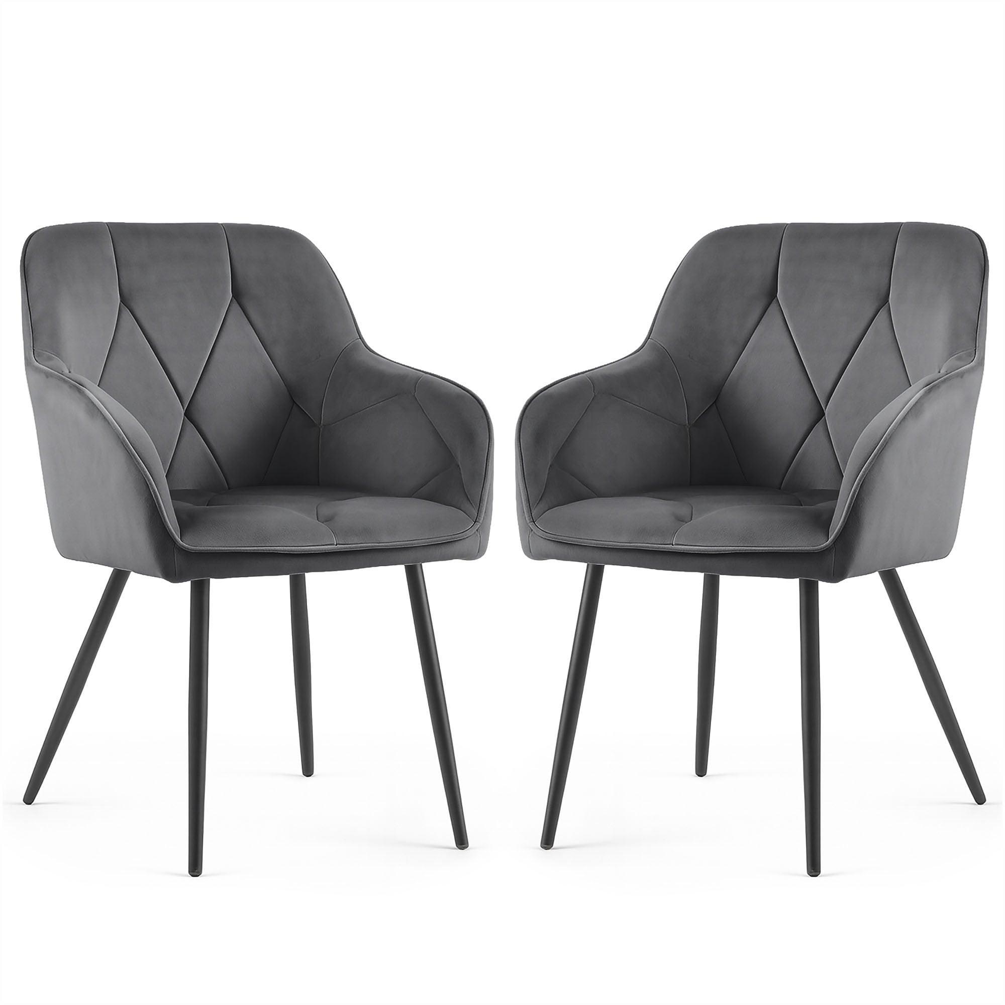 POLSTERSTUHL 2er Set, Metallbeine Grün 54,5/82,5/58 - Grün, Textil (55/83/50cm) - RAUMHIRSCH FURNITURE