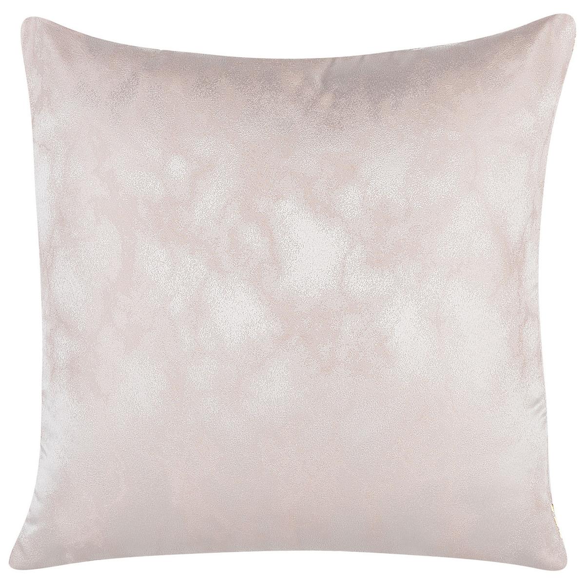 DEKOKISSEN 2er-Set Rosa 45/45 cm Cassia - Pink, Textil (45/45cm) - Beliani