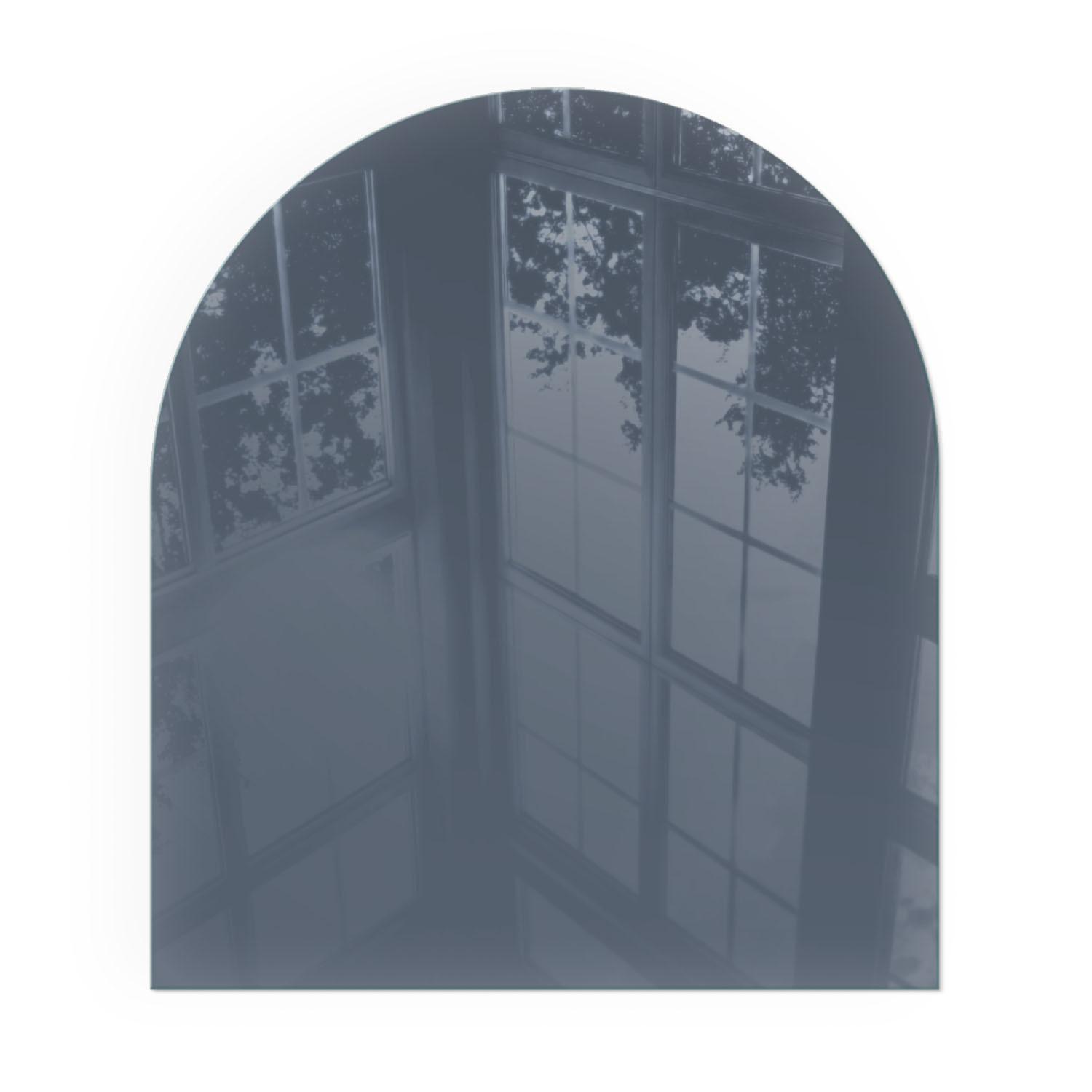 GLASPLATTE für Kamin 80x70 cm - Dunkelblau, Glas (80/70/0.4cm) - TULUP