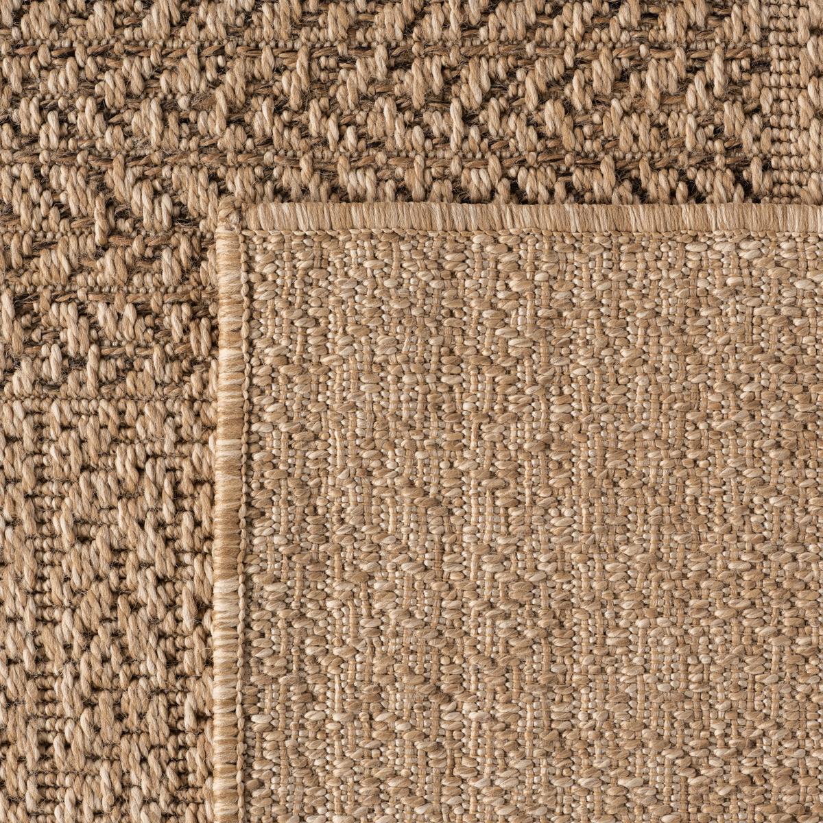 TEPPICH Outdoor ARLBERG in Beige, in Jute-Optik, aus Polypropylen, 80 x 250 cm - Beige, Textil (250/80cm) - KADIMA DESIGN