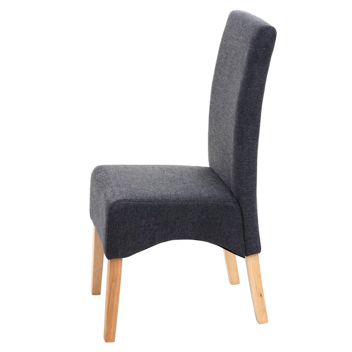 ESSZIMMERSTUHL Anthrazit 2er-Set - Dunkelgrau/Anthrazit, Textil (44/100/56cm) - MCW