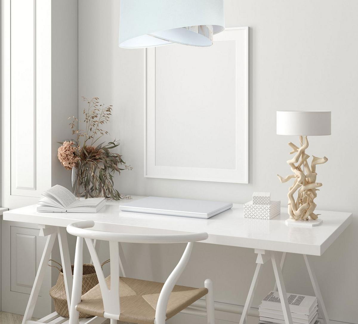 HÄNGELEUCHTE Weiß 50/23 cm - Beige, Kunststoff (50/1/23cm) - ONZENO