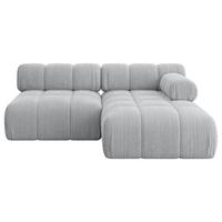 ECKSOFA modulares Sofa Razon-L1 - 190x160x70 cm Grau Cord - Grau, Holzwerkstoff/Textil (190/160cm) - ALTDECOR