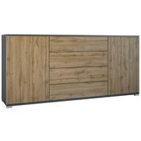 SIDEBOARD Santo Eiche Evoke - Eiche San Remo, Holzwerkstoff (166.5/75.5/35cm) - Vladon