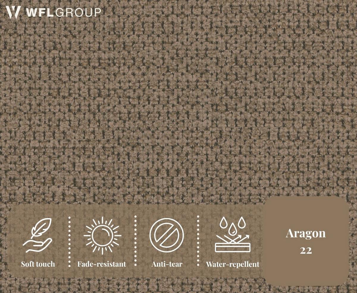 BOXBETT Serenity mit Bettkasten, Braun Chenille 140x200 cm – inkl. H4 Taschenfederkern Matratze & Foam Topper - Schwarz/Braun, Holz/Holzwerkstoff (140/200cm) - WFL GROUP