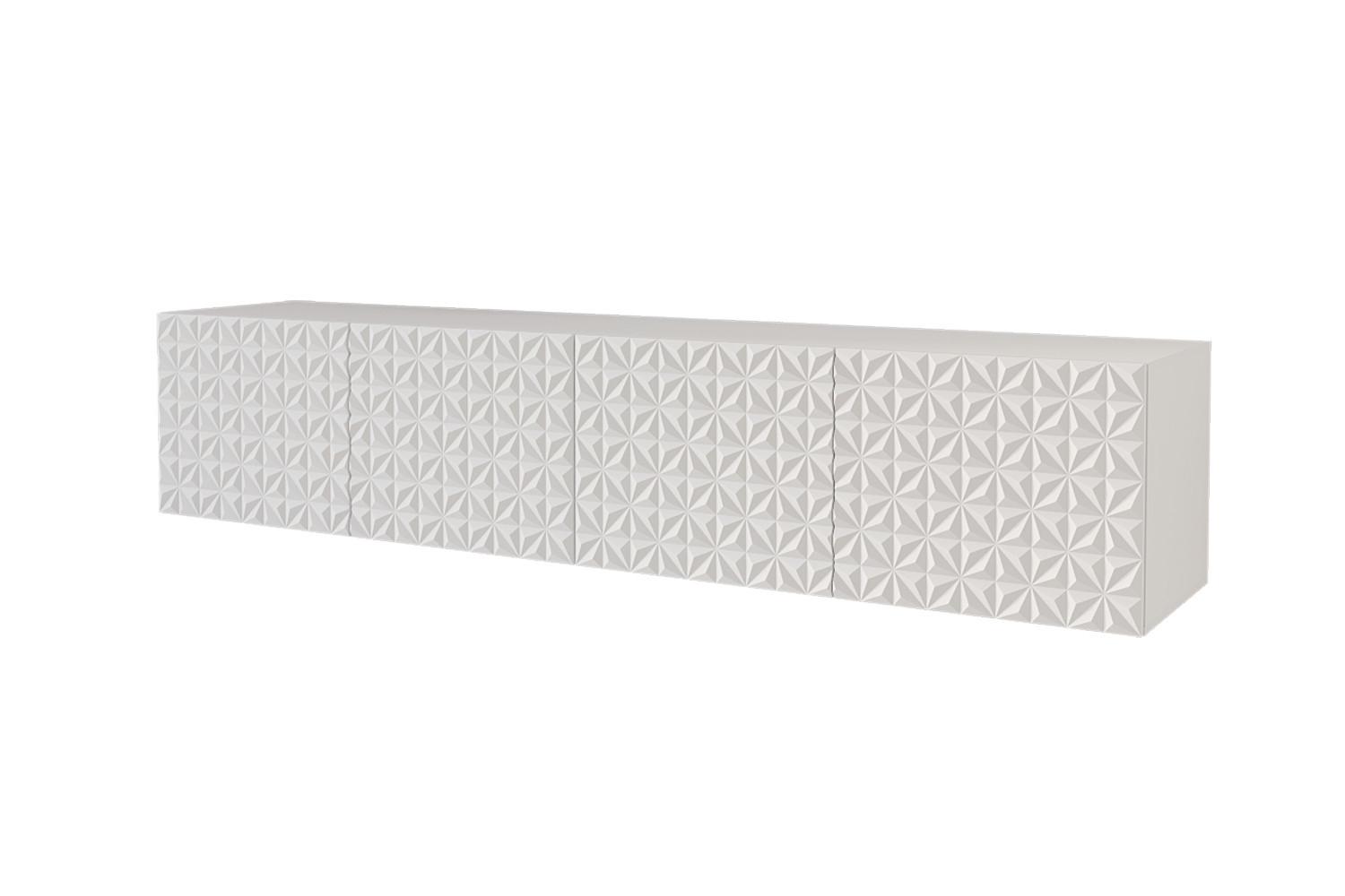 LOWBOARD VIRA-W 2x100x40x40 cm - Weiß - Weiß, Holzwerkstoff (200/40/40cm) - ALTDECOR