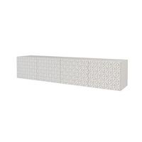 LOWBOARD VIRA-W 2x100x40x40 cm - Weiß - Weiß, Holzwerkstoff (200/40/40cm) - ALTDECOR