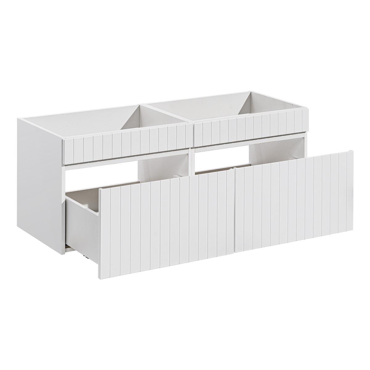 WASCHTISCHUNTERSCHRANK 120cm Zelie Weiß - Weiß, Holzwerkstoff (120/46/45cm) - Petits-meubles