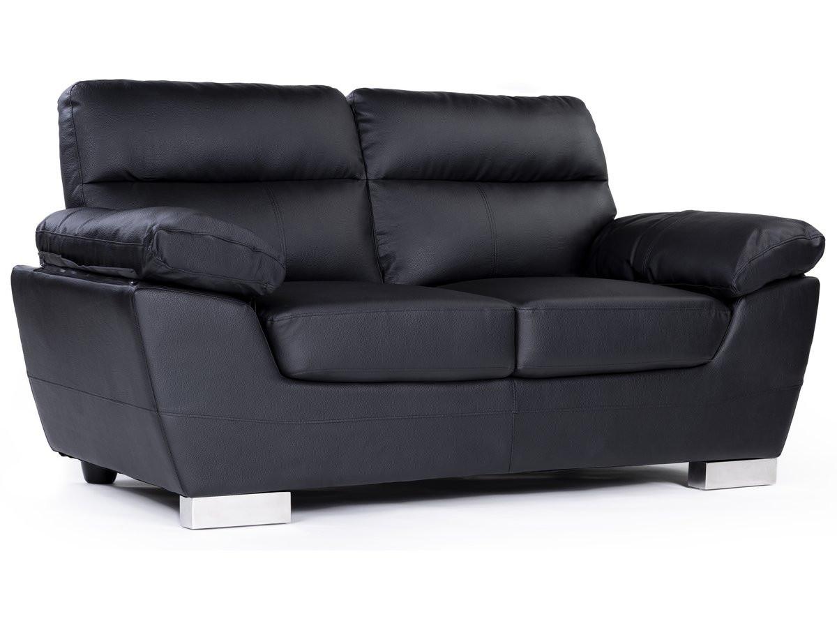 EINZELSOFA dallas Schwarz - Schwarz, Textil (88/90/169cm) - Habitat Garten