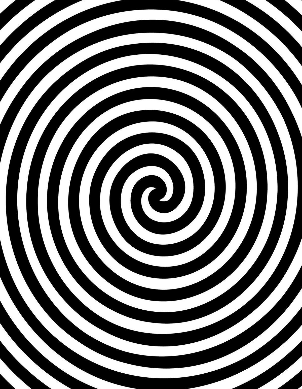 ROLLO LICHTDURCHLÄSSIG 140x180 cm Hypnotisierender Kreis - Schwarz, Textil (140/180cm) - TULUP