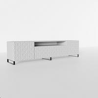 LOWBOARD ROVA 200/41/40 cm, Stand-TV-Schrank Weiß - Weiß, Holzwerkstoff (200/41/40cm) - MASSENO