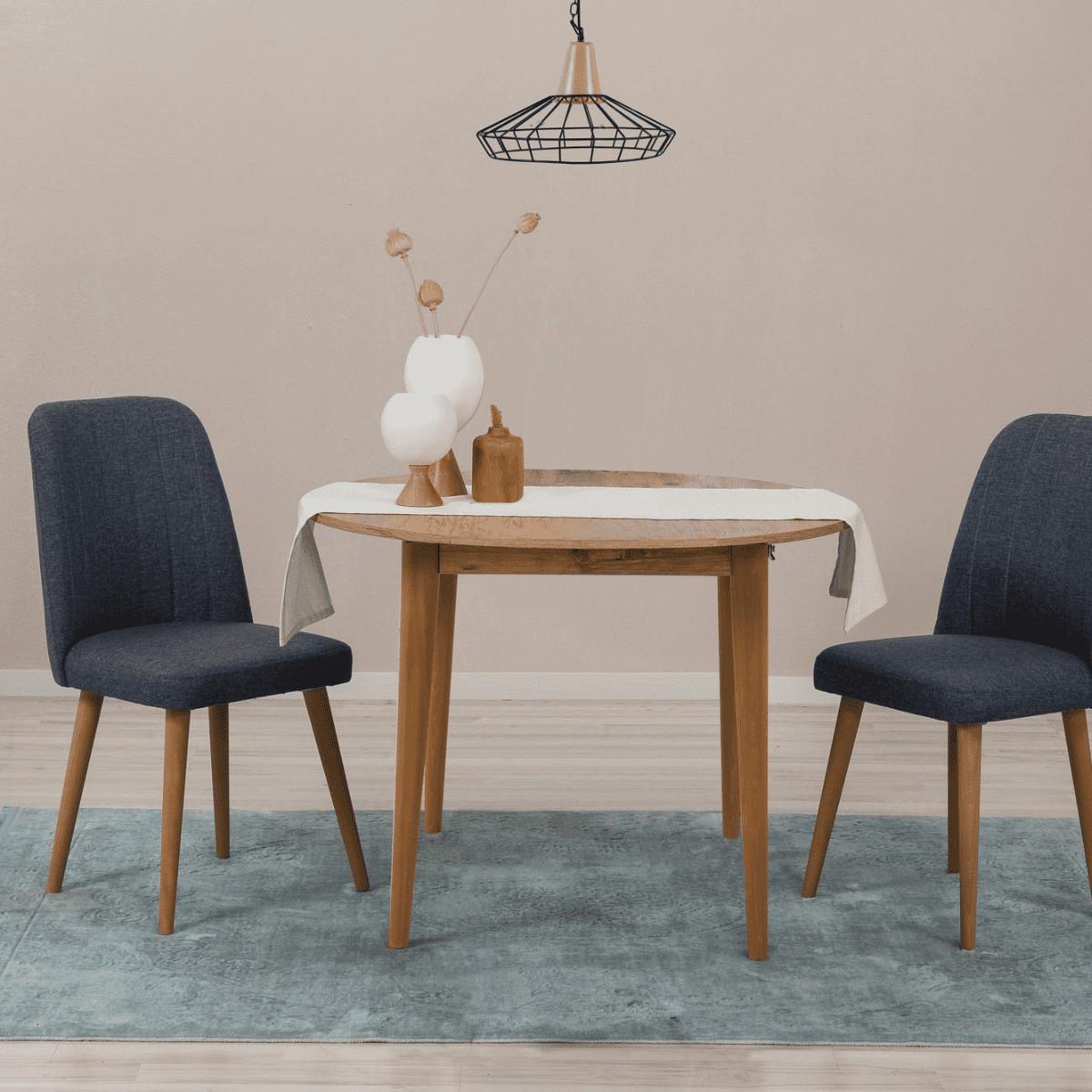 TISCH mit Massivholzbeinen - vina 100/100/75 cm - Kieferfarben, Holzwerkstoff (105/100/75cm) - Calicosy