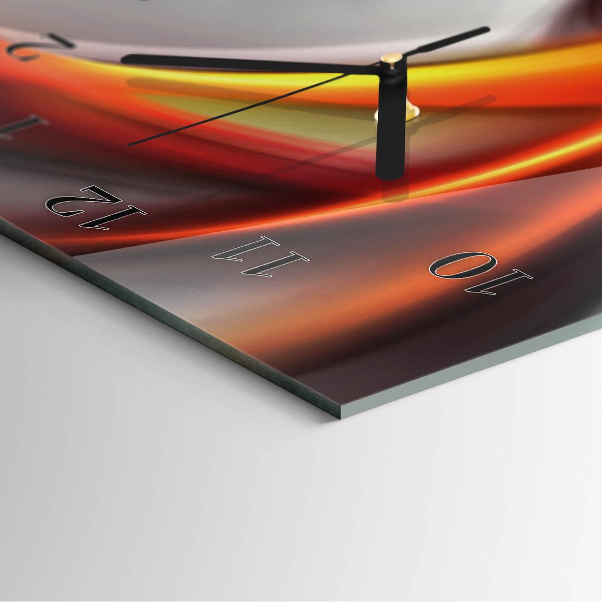 WANDUHR aus Glas 30x60 cm - Abstraktion - Multicolor, Glas (30/60/0.4cm) - TULUP