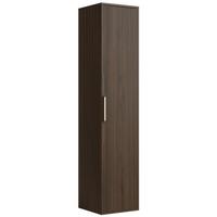 BADEZIMMERSCHRANK Rimini mit 1 Tür Walnuss Braun - 38 x 33 x 170 cm - Walnussfarben/Braun, Holz (33/170/38cm) - Badplaats