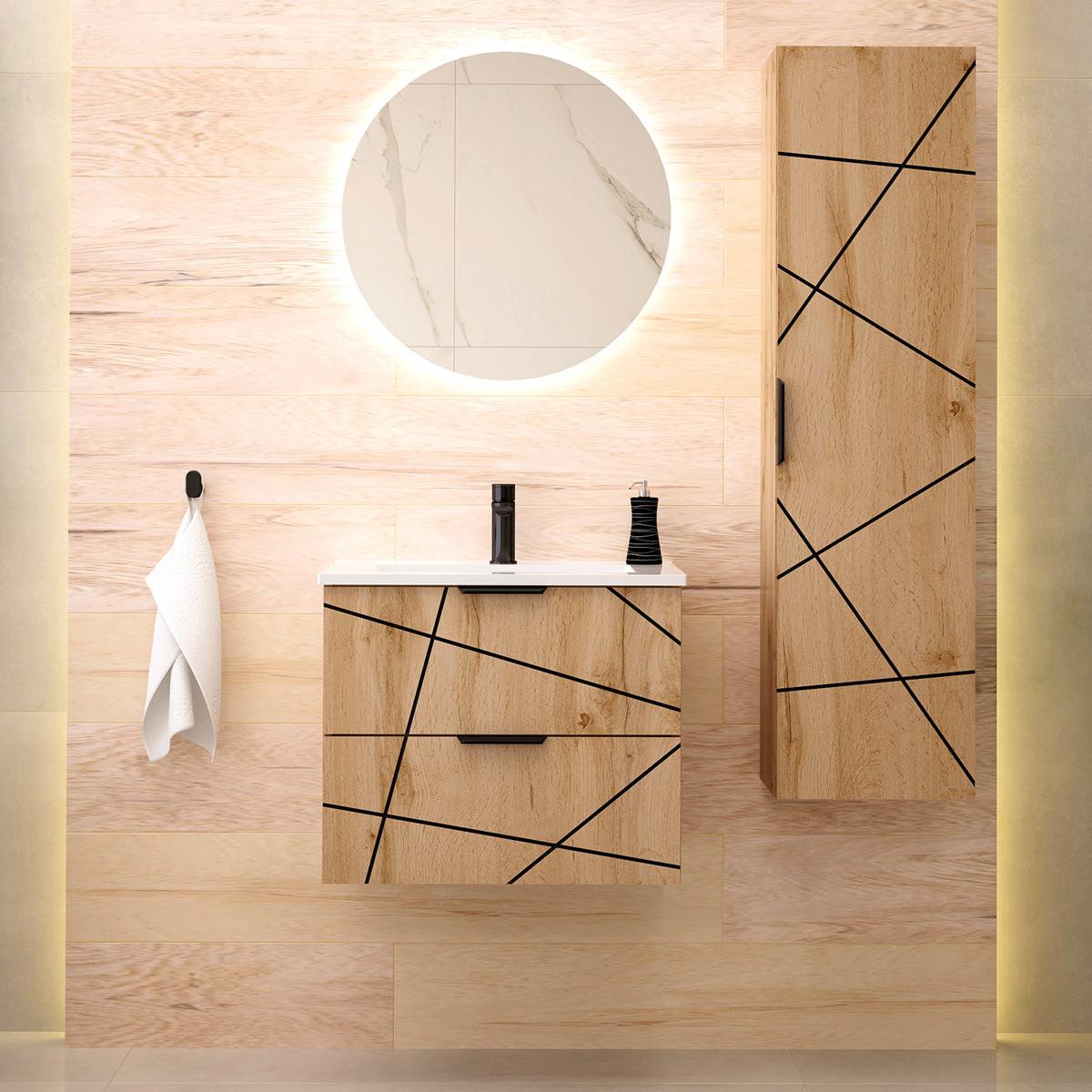 WASCHTISCH 60cm Teren Holz - Braun, Holzwerkstoff (60/50/45.8cm) - Petits-meubles