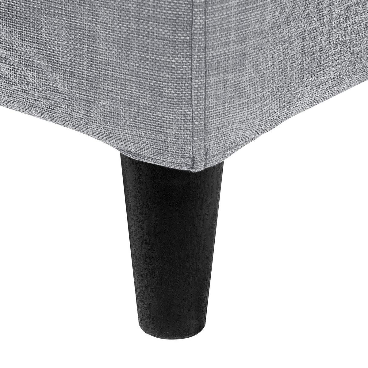 POLSTERBETT 160/200cm Hellgrau Fitou - Hellgrau, Textil (160/200cm) - Beliani