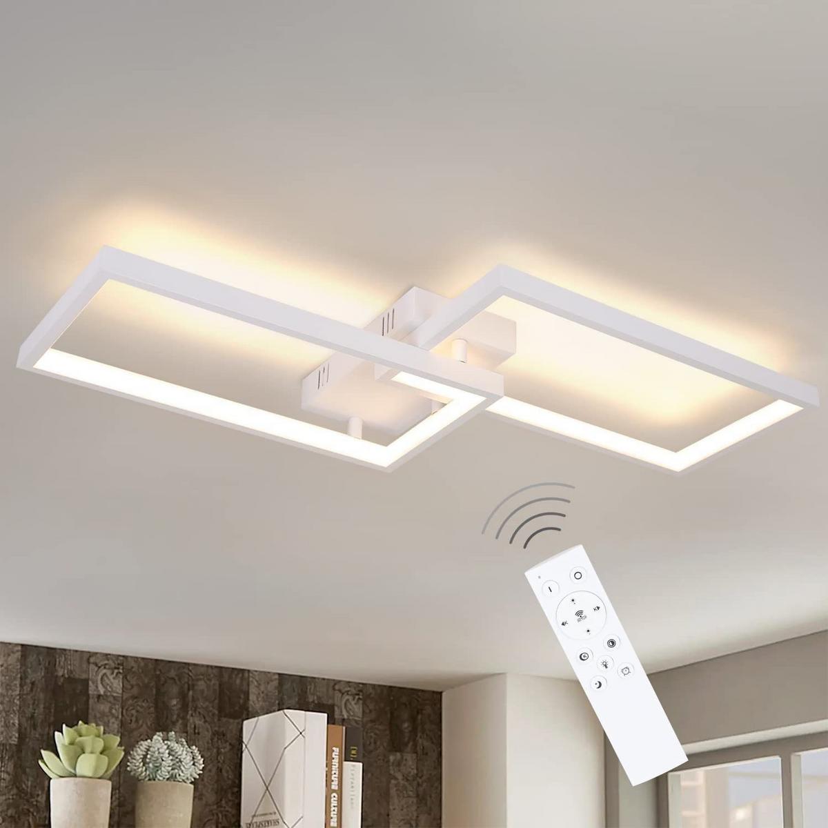 LED-DECKENLEUCHTE Vogtwall 29/7/60 cm - Weiß, Metall (60/29/7cm) - ZMH