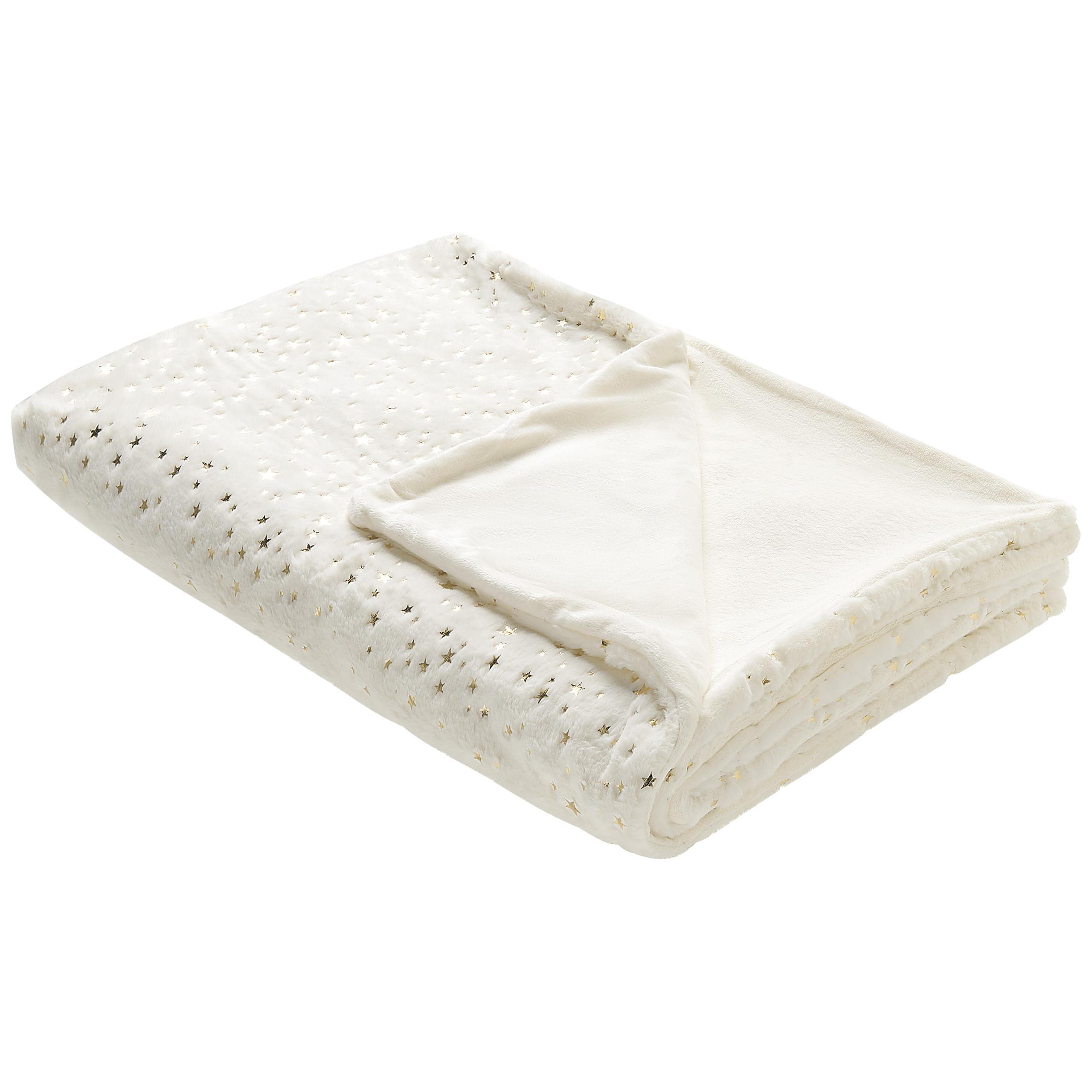DECKE Creme Alazeya 150/200 cm - Creme, Textil (150/200cm) - Beliani