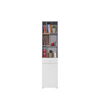 BÜCHERREGAL GALIA 45x40x190 cm, Regal Taupe - Weiß, Holzwerkstoff (45/190/40cm) - MASSENO
