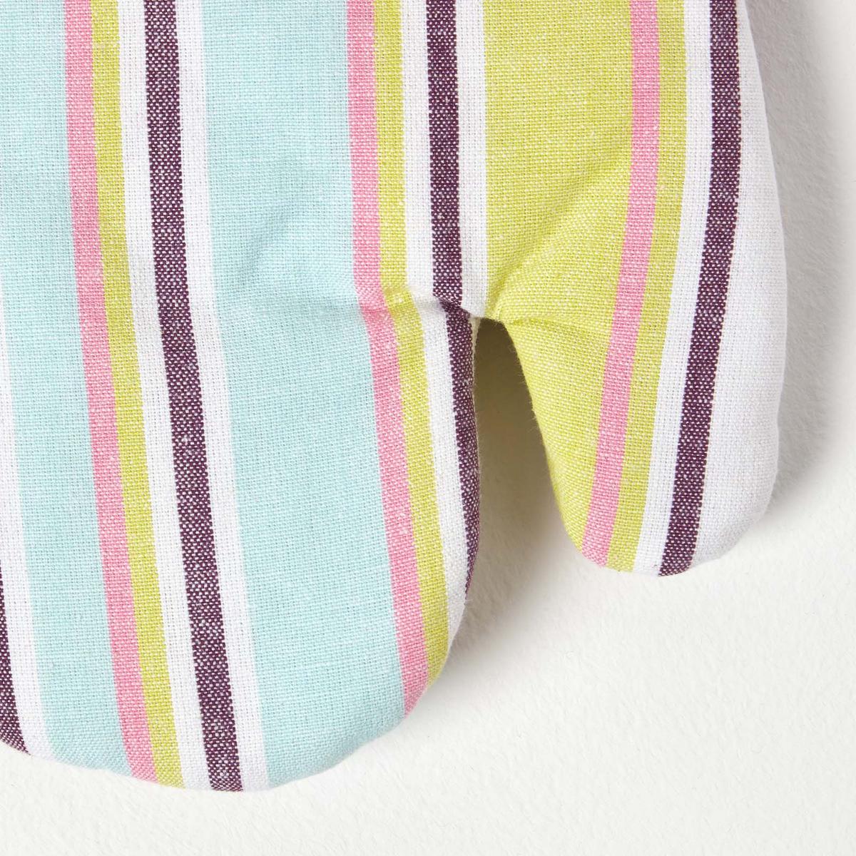 OFENHANDSCHUH Osaka 18/32 cm, Baumwolle wattiert - Lila, Textil (18/32cm) - Homescapes
