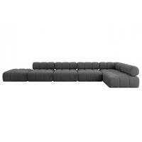 ECKSOFA modulares Sofa Favio-L3 - 475x190x70 cm Dunkelgrau Velours - Dunkelgrau, Holzwerkstoff/Textil (475/190cm) - ALTDECOR