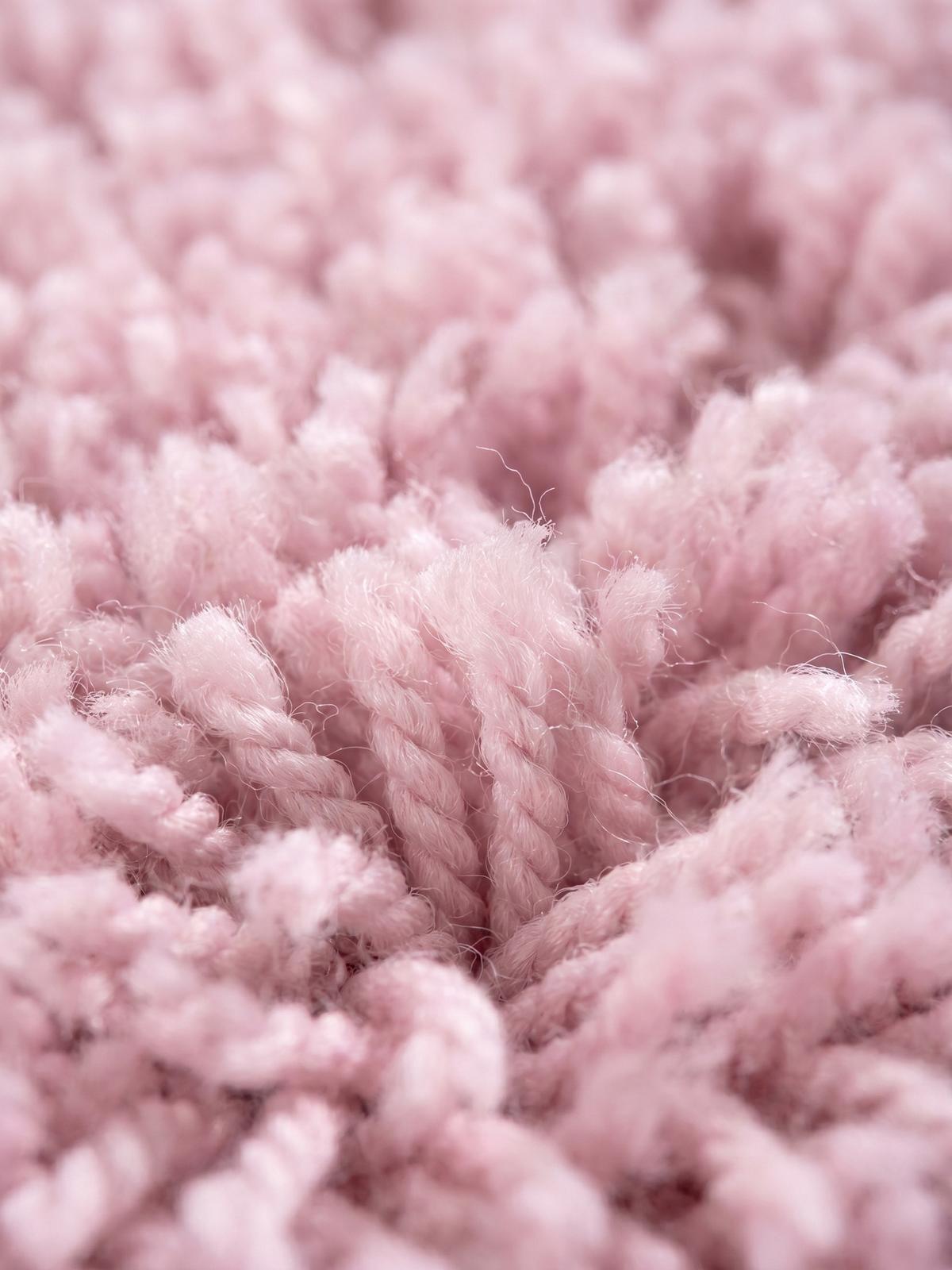HOCHFLORTEPPICH RHEIN, einfarbig, aus Polypropylen, Rosa, 240 x 340 cm - Rosa, Textil (340/240cm) - KADIMA DESIGN