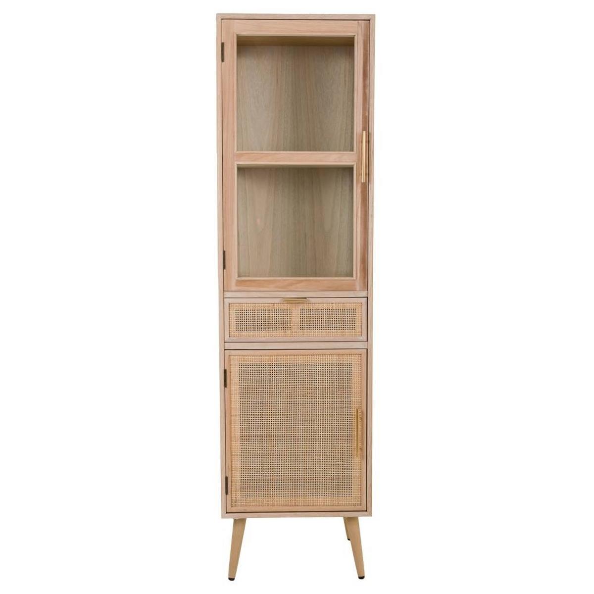 VITRINE aus MDF 47x41x174 cm - Braun, Holz (46.5/173.5/40.5cm) - Wanderlust
