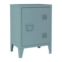 NACHTSCHRANK Inari - Blau, Metall (40/57/30cm) - [en.casa]