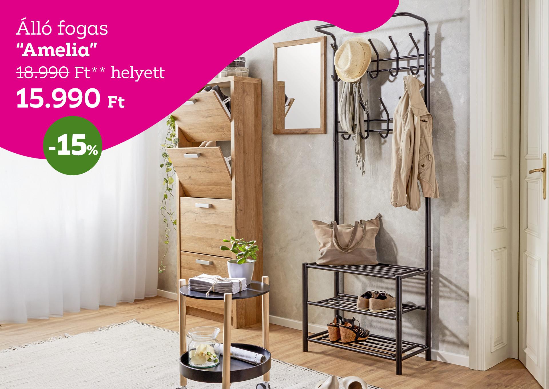 Álló fogas AMELIA 18990 Forint helyett 15990 Forint, kedvezmény mértéke 15%