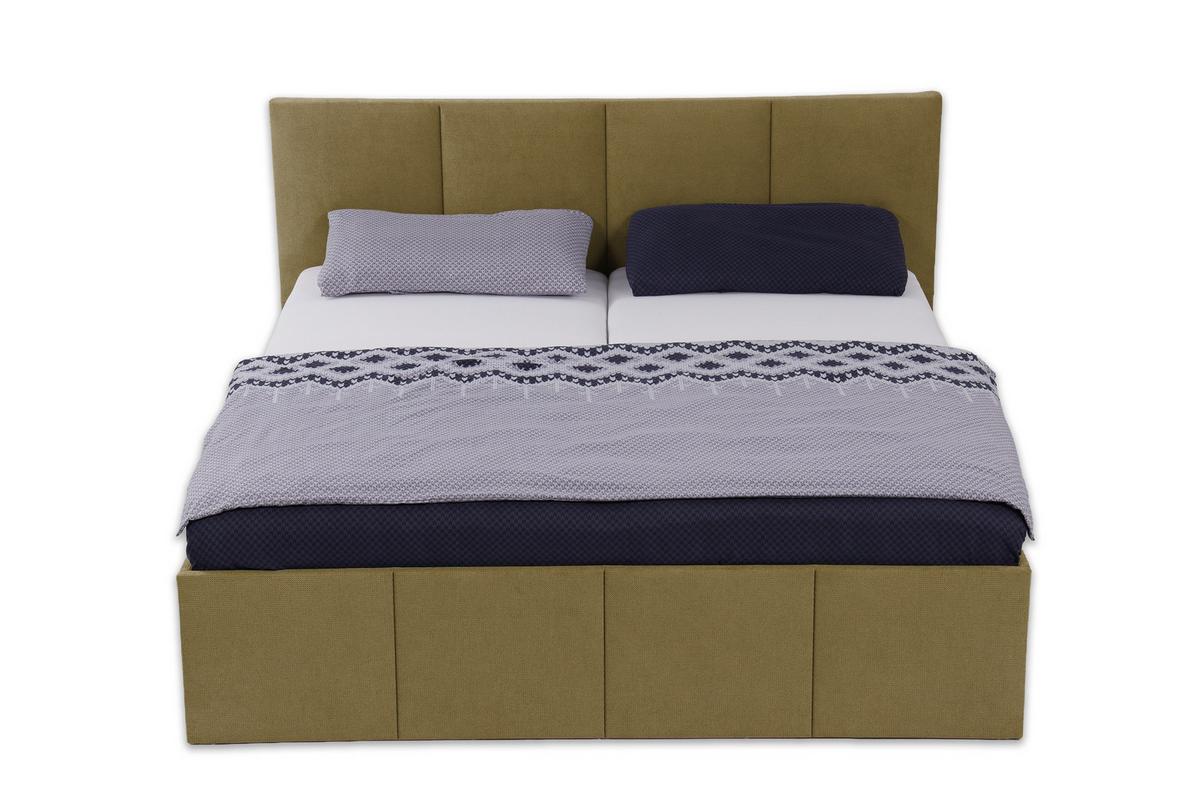 POLSTERBETT Dalas Avocado 160 x 200 x 40 cm Bettkasten Mit hochwertiger Matratze H2 (bis 100 kg) und Lattenrost - Grün, Holz (160/200cm) - Halmon Schlafkomfort Betten 