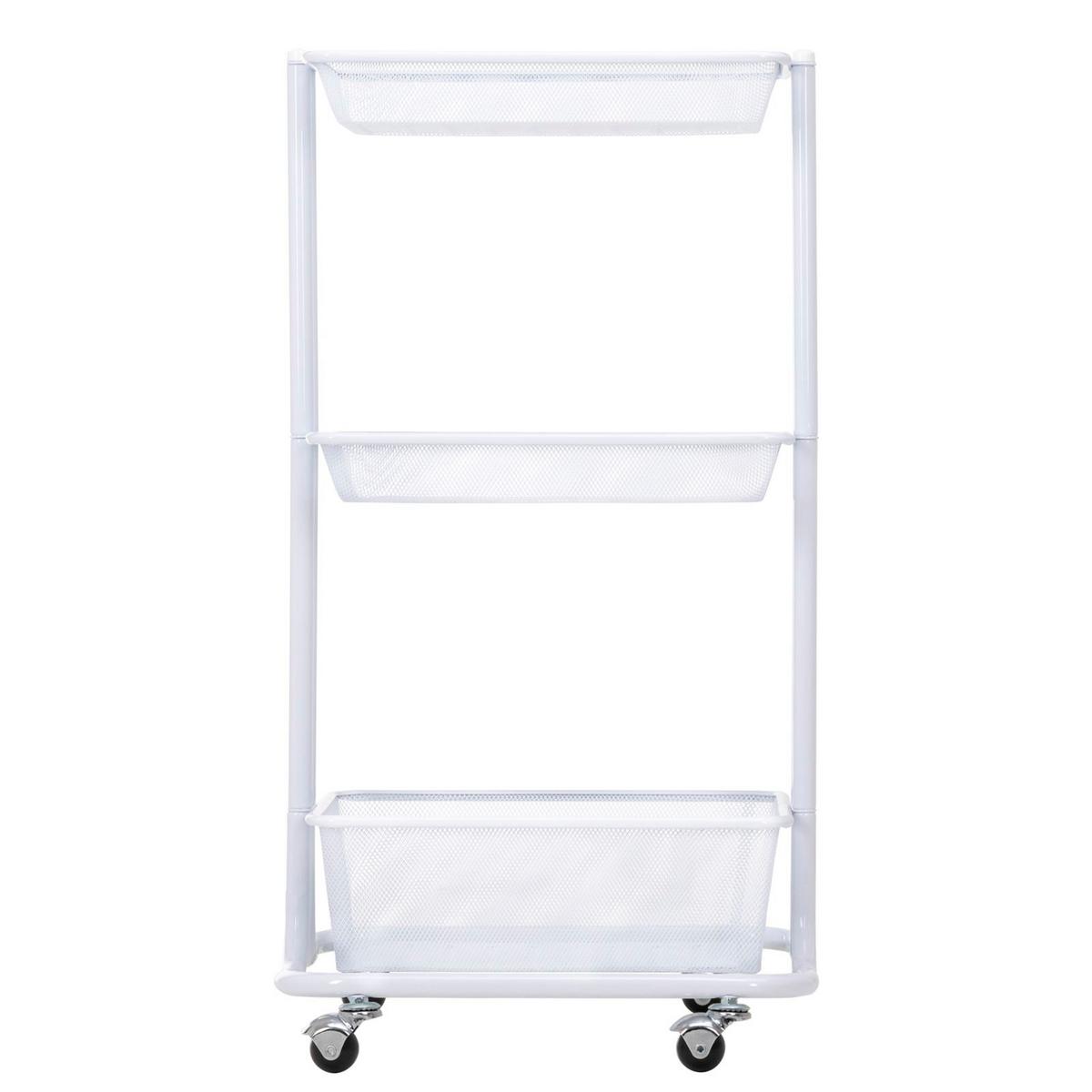 KÜCHENWAGEN VALIENTE weiß - Weiß, Metall (43/79/34cm) - IDIMEX