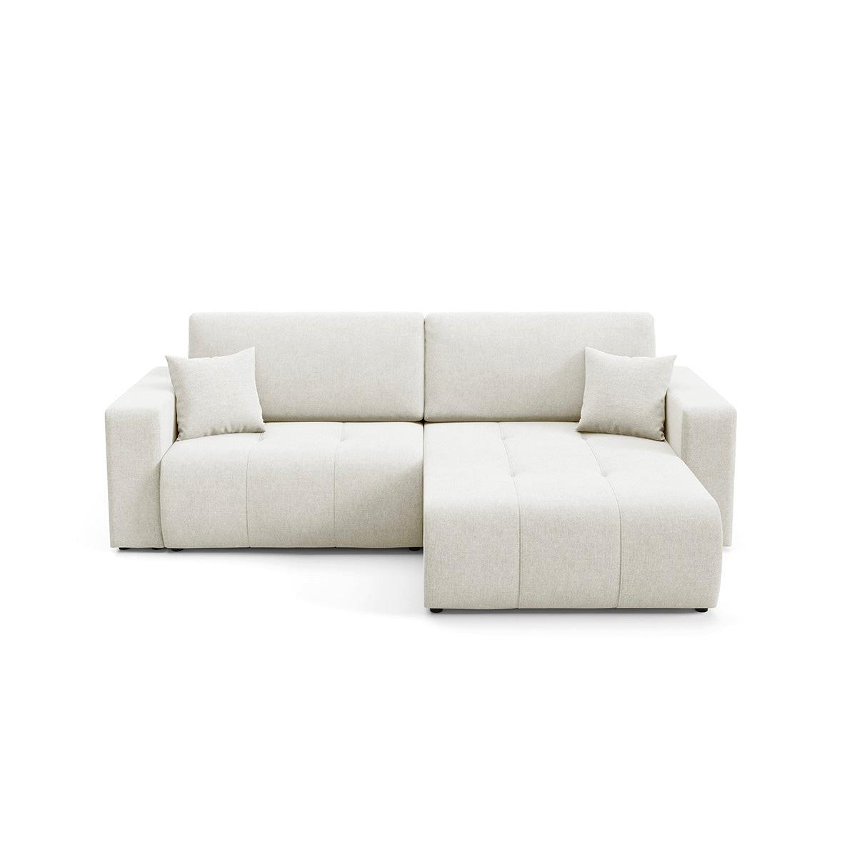 ECKSOFA Giulia 3 Sitzplätze Weiß - Weiß, Holz (244/149cm) - Petits-meubles