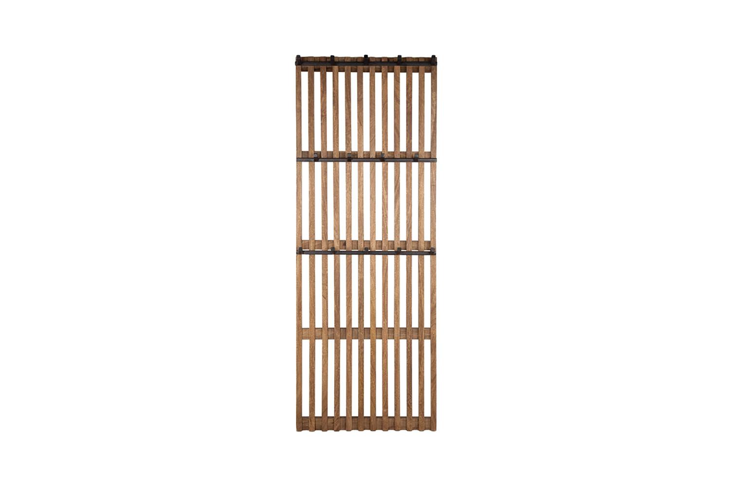 GARDEROBE JACINTA Braun Mango - Braun, Metall (60/160/10cm) - KAWOLA
