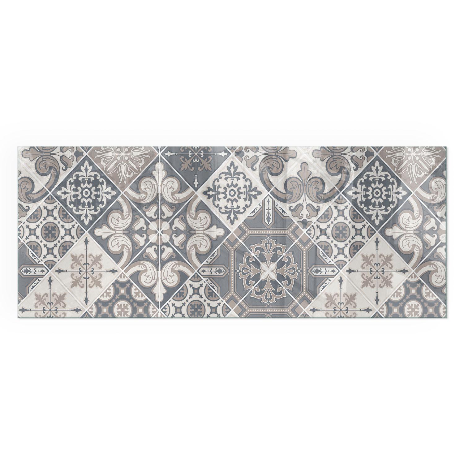 GLASPLATTE für Kamin 125x50 cm - Grau, Glas (125/50/0.4cm) - TULUP