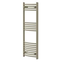 HANDTUCHHEIZKÖRPER 500 x 1200 mm Beige Badheizkörper gebogen mit Seitenanschluss - Beige, Metall (50/120/3cm) - LuxeBath