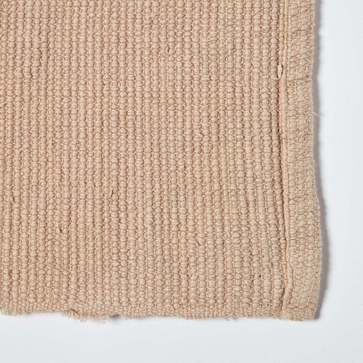 BADLÄUFER gerippt 50/100 cm, Baumwolle - Beige, Textil (50/100cm) - Homescapes