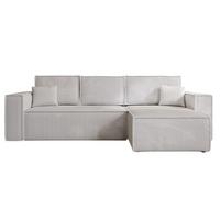 ECKSOFA Prato XL Hellgrau - Hellgrau/Schwarz, Holz/Kunststoff (280/170cm) - Graingold