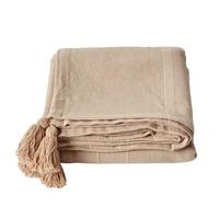 ÜBERWURF Rajput 225/255 cm, 100% Baumwolle - Beige, Textil (225/255cm) - Homescapes