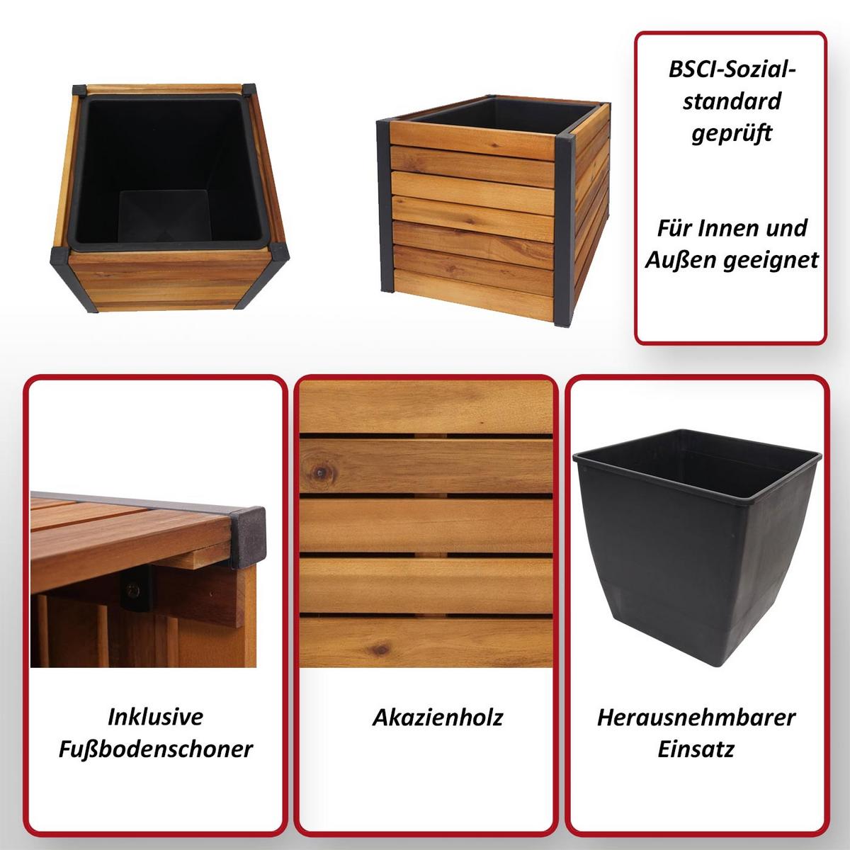 PFLANZKASTEN Braun - Braun, Holz (34/32/34cm) - MCW