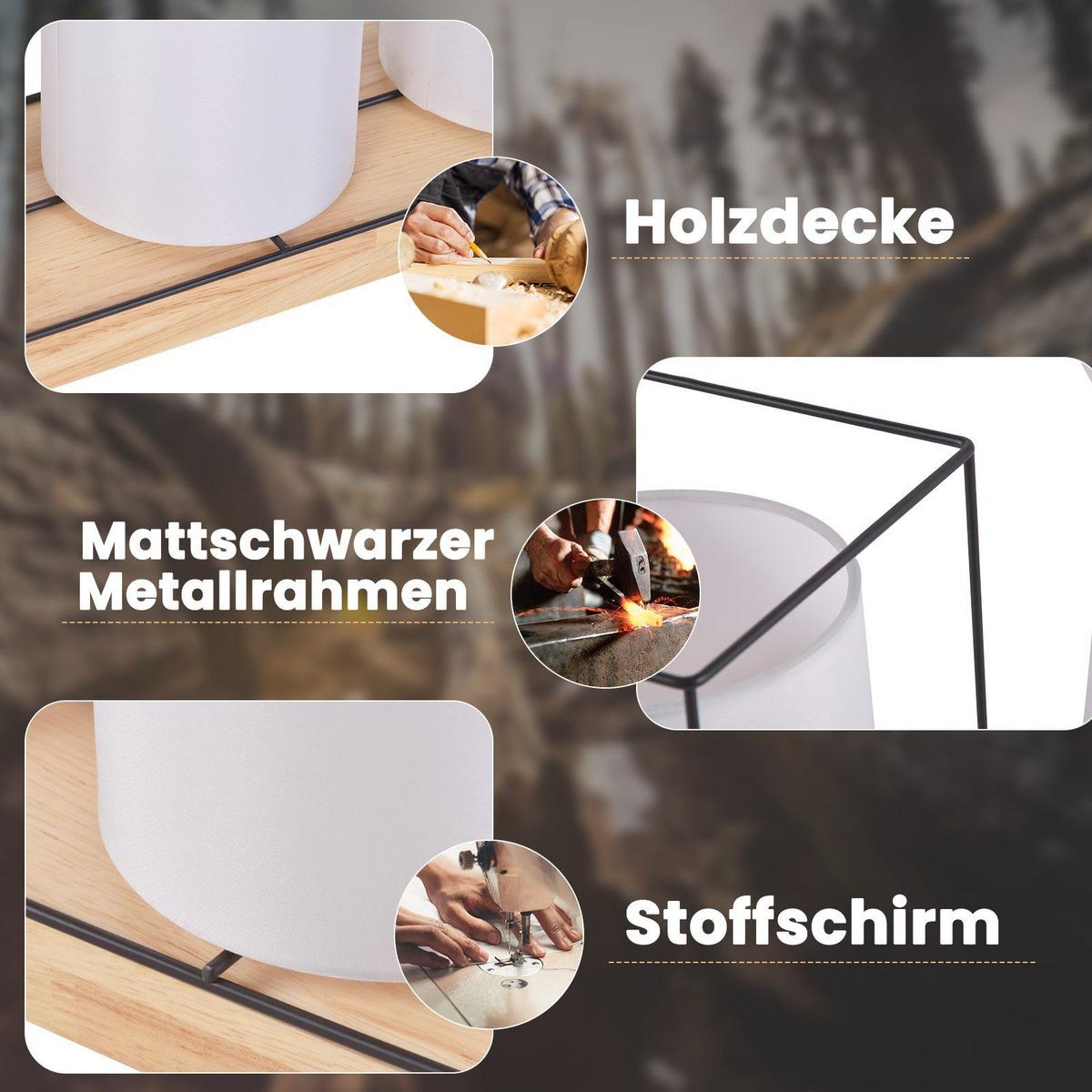 DECKENLEUCHTE Lundy 13.5/43/21cm - Schwarz, Metall (43/13.5/21cm) - Nettlife