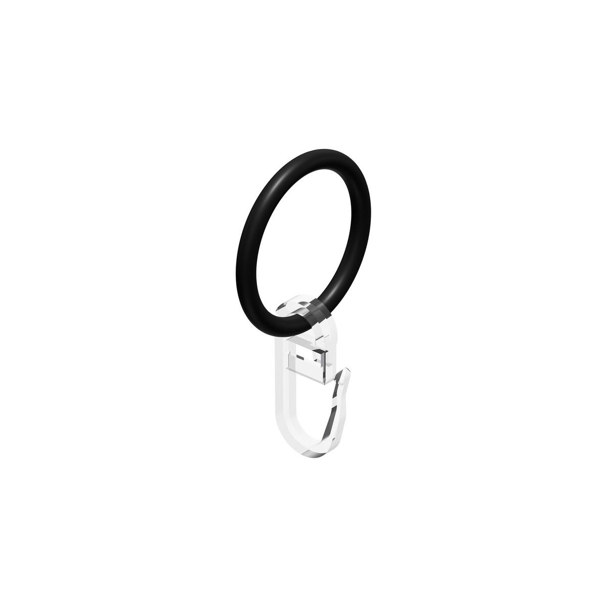GARDINENSTANGE Primus Matteo 200 cm, 2-läufig, 16 mm Ø Schwarz - Schwarz, Metall (200cm) - INTERDECO