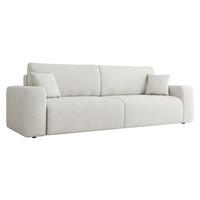 SCHLAFSOFA Piano - Creme/Schwarz, Holz/Kunststoff (245/82/92cm) - MIRJAN24
