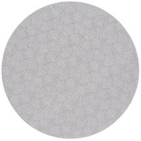 FEINSCHLINGE DESIGNER TEPPICH RUND CIRCLE - Grau, Textil (100/100cm) - Snapstyle