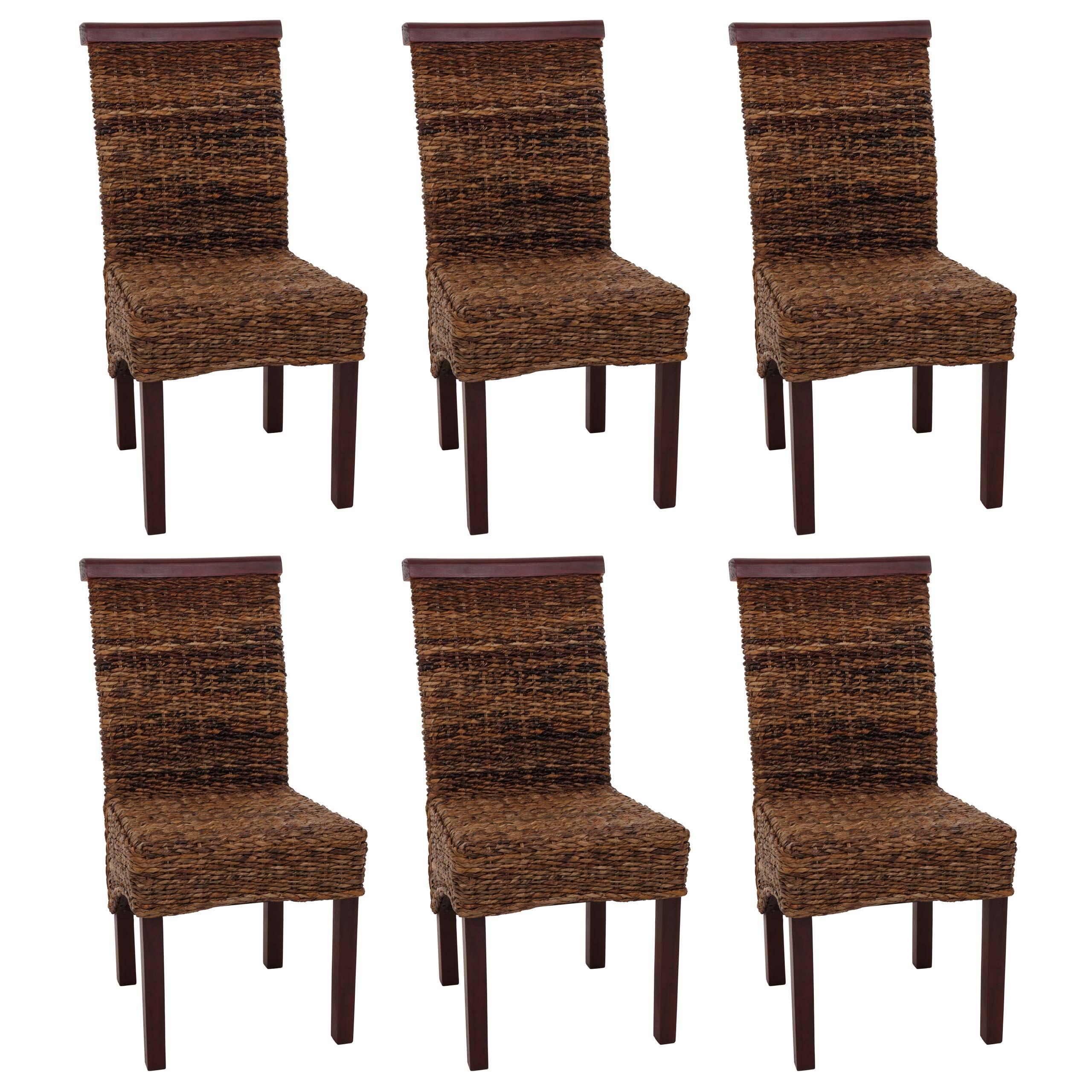 ESSZIMMERSTUHL Braun 6er-Set - Hellbraun/Braun, Holz (47/93/43cm) - MCW
