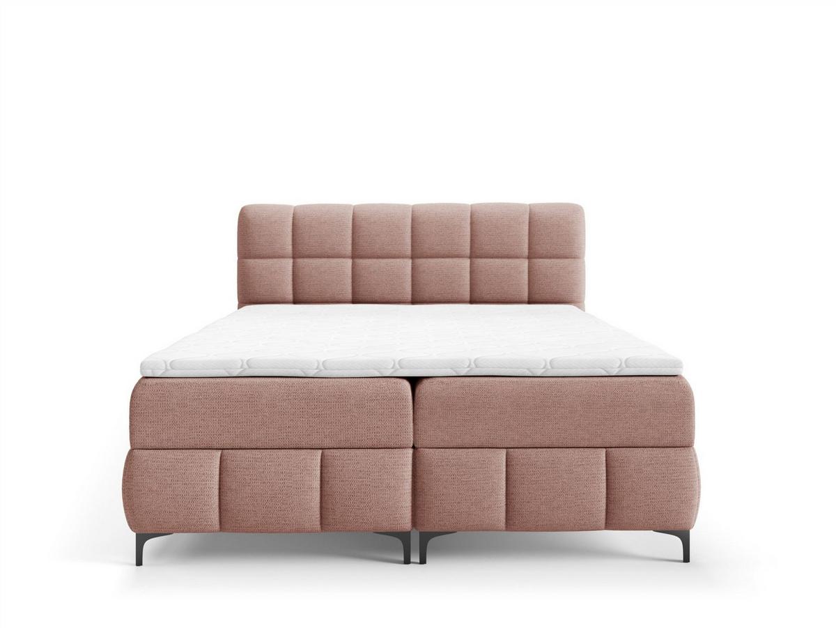 BOXBETT Sophie In Aragon - Rosa, Holzwerkstoff/Textil (200/200cm) - Fun Möbel