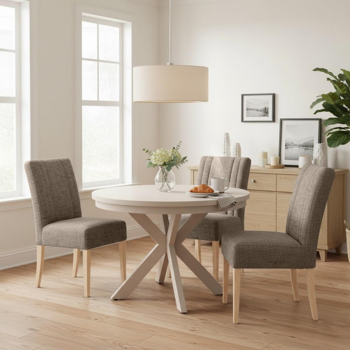 STUHL FREYA mit Buchenholzbeinen, Polsterstuhl, Hellbraun - Hellbraun/Buchefarben, Holz (47/94/42cm) - Beautysofa