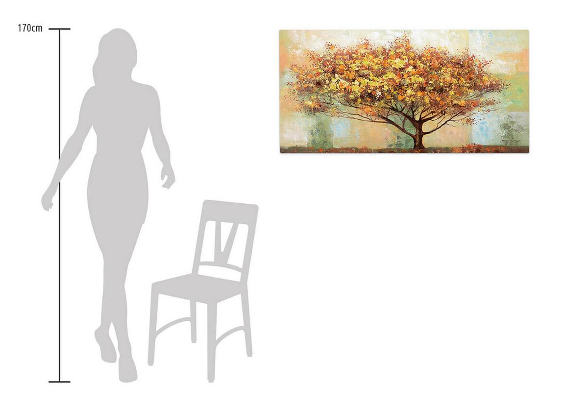 ÖLGEMÄLDE 120/60 cm - Braun, Holz/Textil (120/60cm) - KUNSTLOFT